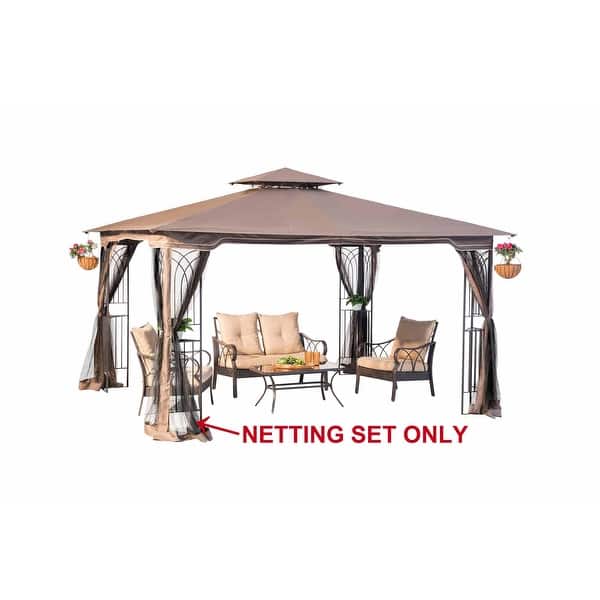 Sunjoy Replacement Mosquito Netting for LGZ798PSTE 10'x12' Regency Gazebo Bed Bath & Beyond