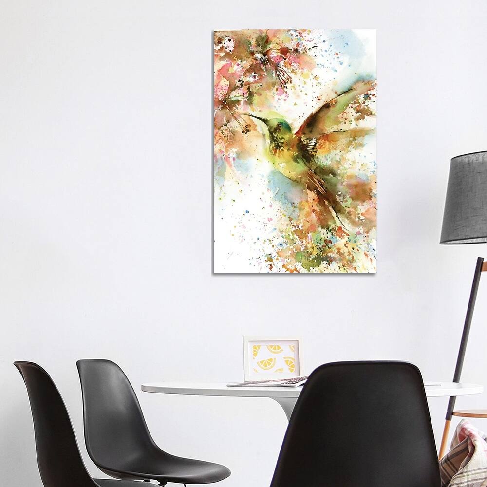 iCanvas "Hummingbird In Bright Colors" by Sophie Rodionov Canvas Print