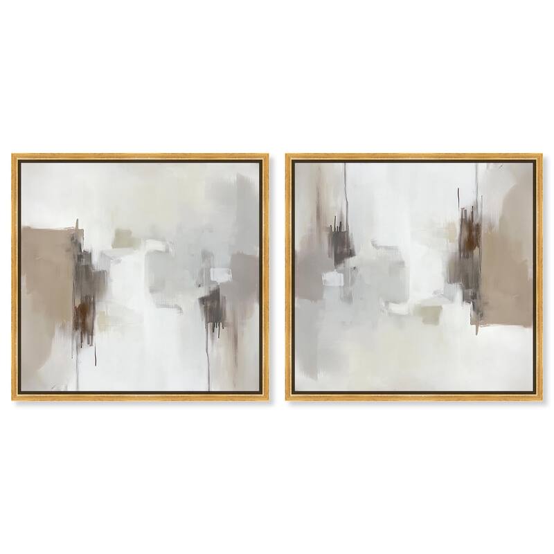 Watercolor Horizon Canvas by Art Remedy - 30" x 45" - Black
