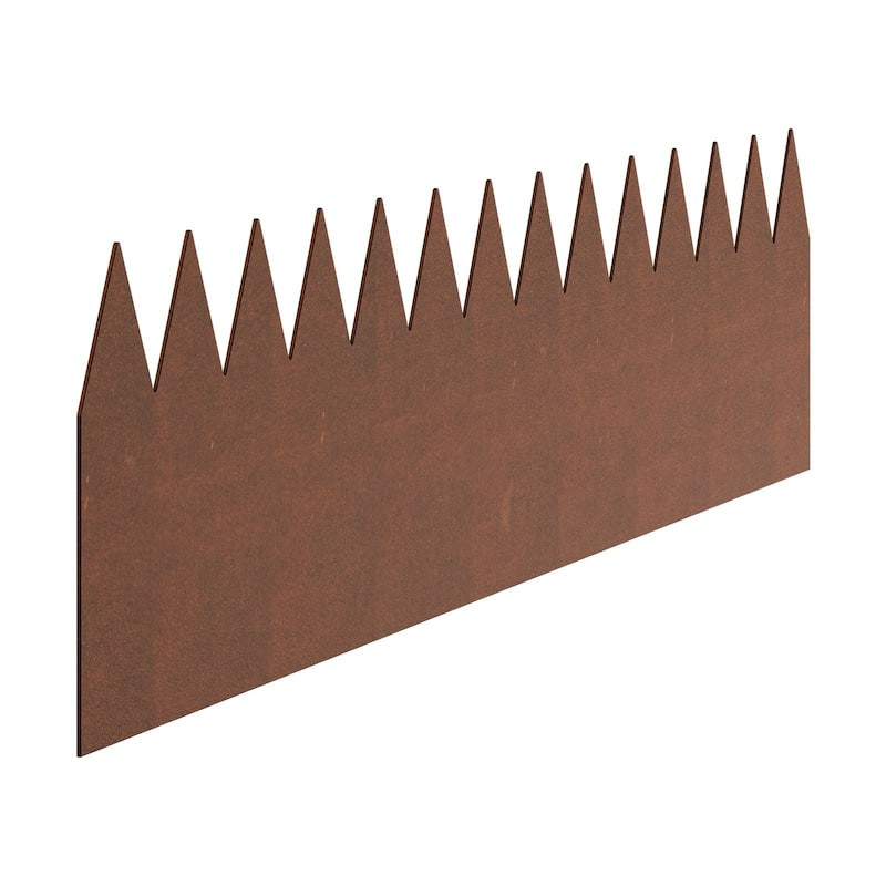 Rust Weathering Steel Landscape Garden Edging, 6 Pcs and Flexible - 40” L x 8” H