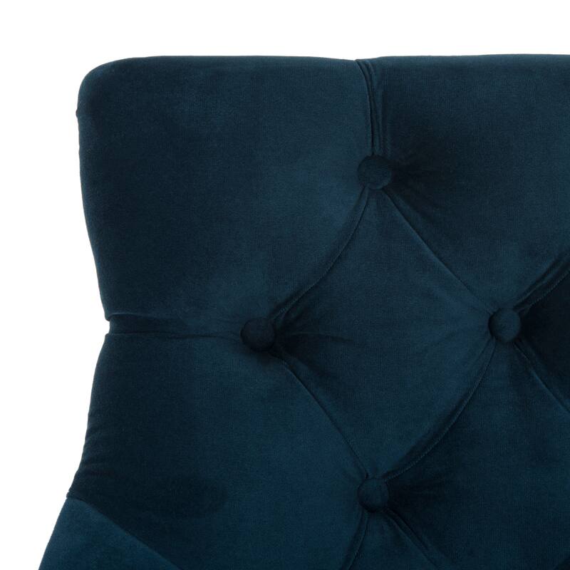 SAFAVIEH Clara 30-inch Tufted Wing Back Bar Stool (Set of 2) - 22.5" x 25" x 45" - 23Wx25Dx45H