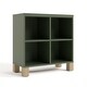 preview thumbnail 12 of 23, Storkcraft California Cube Organizer Bookcase - N/A Olive/Driftwood
