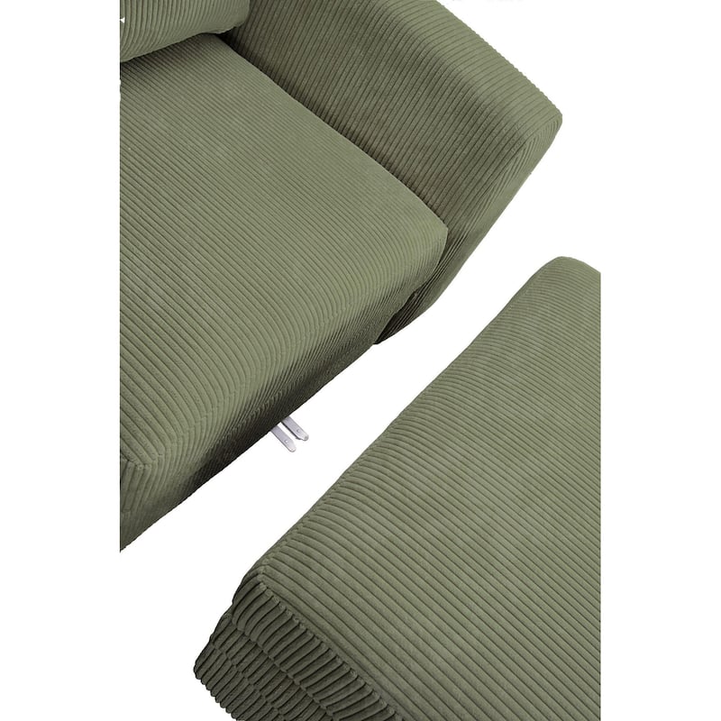 13 PCS Corduroy Flexible Combination Sectional Sofa