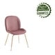 preview thumbnail 12 of 22, Porthos Home Otis Dining Chair, Suede Upholstery, Gold Legs, Armless