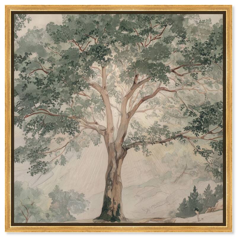 Emanating Branches I Canvas by Art Remedy - Gold - 20" x 20"