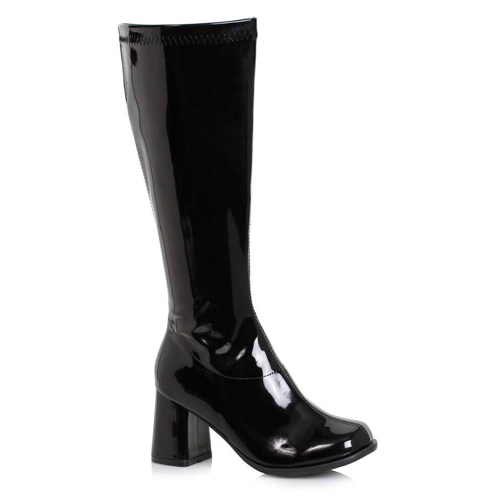 Shop Womens 3 Wide Width Black Gogo Boots With Zipper Overstock 23582156