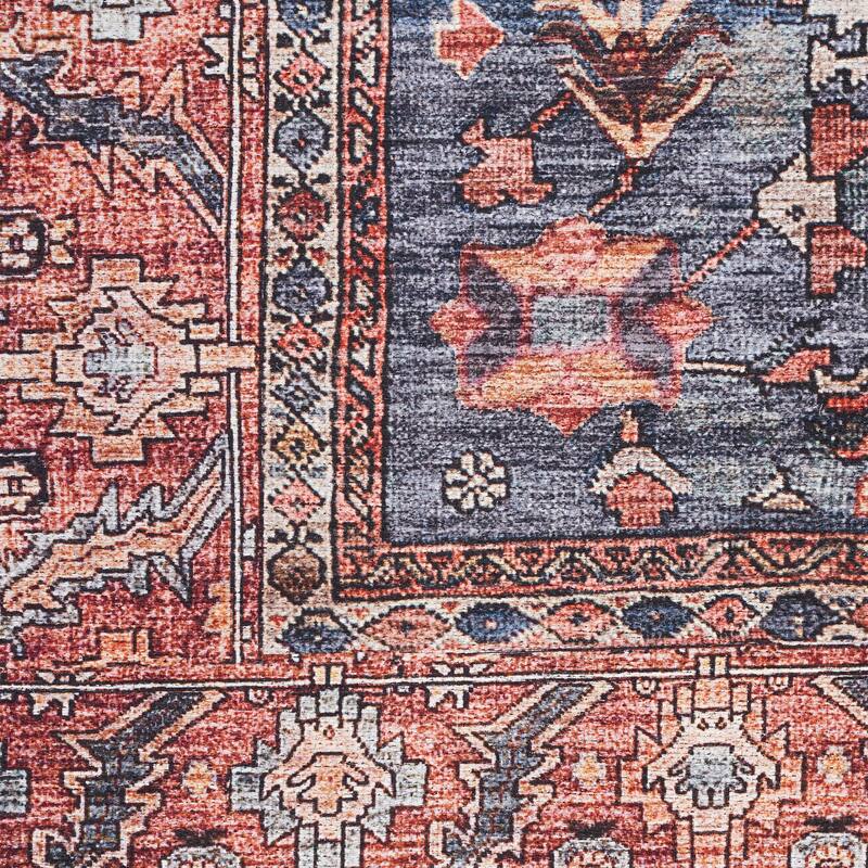 Brilliance Machine Washable Persian Floral Area Rug