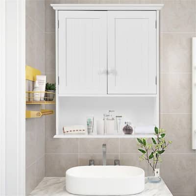 Bathroom Wall Cabinet - 7.9"D x 23.6"W x 27.8"H