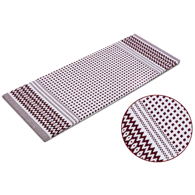 Kitchen Runner Rug/ Mat Cushioned Cotton Hand Woven Anti-Fatigue Mat Kitchen/Bathroom/Bed side 18x48'' - 18''x48''