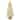 8.75" Glittered Cream Sisal Christmas Tree Decoration