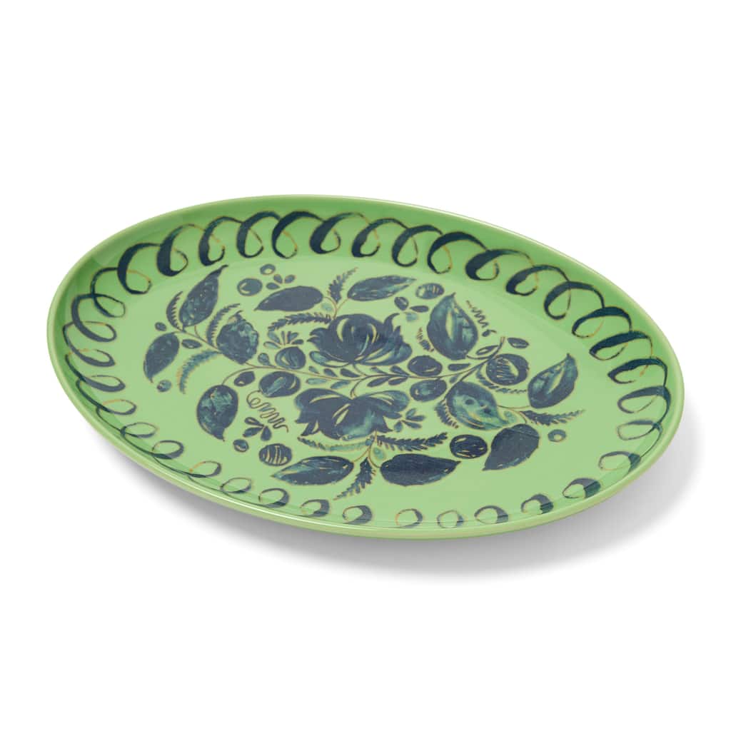 Caravan Amalfi Oval Serving Tray - 15.7" x 11" - 15.7" x 11"
