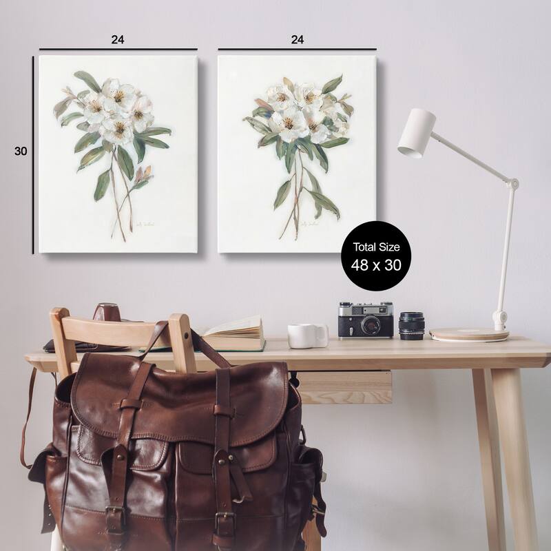 Stupell Wild Spring Flower Bundles Canvas Wall Art Design By Sally Swatland (Set of 2)