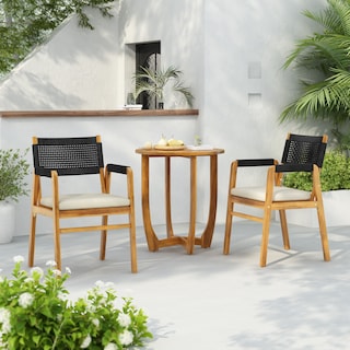 Joueyf Outdoor 3-piece acacia wood  Dining Set by Christopher Knight Home
