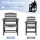 preview thumbnail 41 of 94, 6-Piece HDPE Outdoor Dining Table Sets with Umbrella Hole - 1-Table 4-Chairs-1-Bench