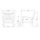 preview thumbnail 8 of 18, Cambridge Casual Caterina 4-piece Teak Patio Conversation Set