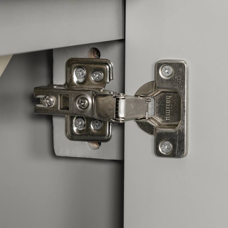 Bathroom Vanity with Sink, Bathroom Cabinet with Soft Closing Door, Storage Rack & Drawer, Free Standing Wood Vanity Set