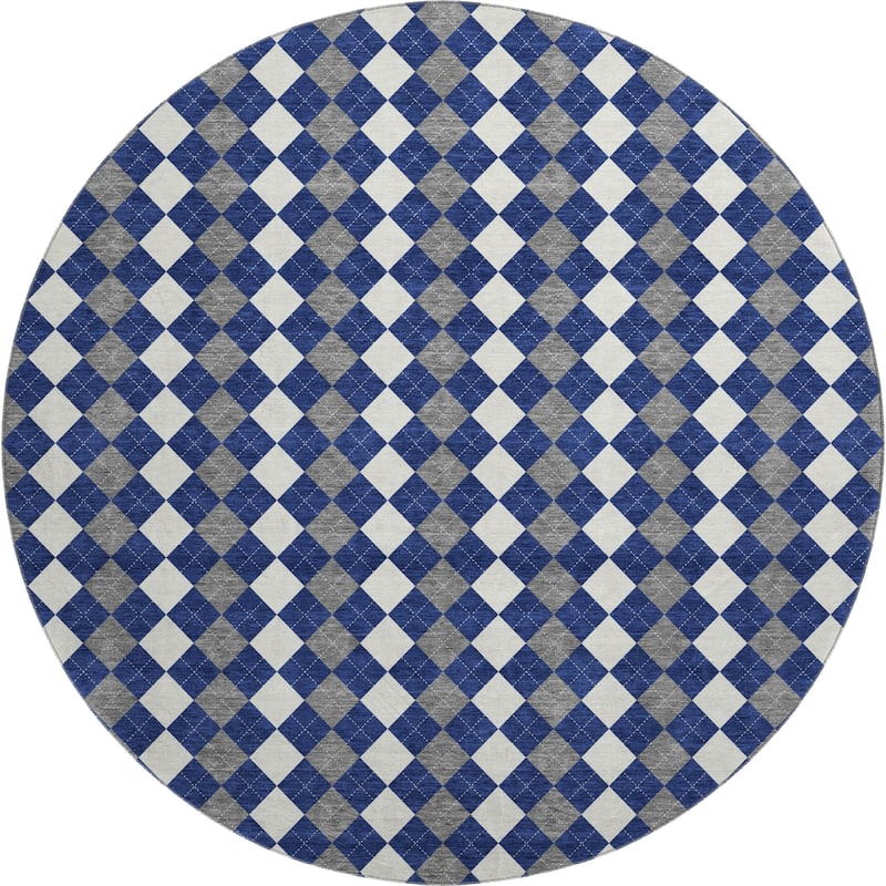 Premium Washable Super Soft Argyle Mayfield Rug