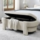 preview thumbnail 4 of 10, Roomfitters Linen Upholstered Storage Bench with Large Hidden Compartment for Bedroom, Entryway or Living Room