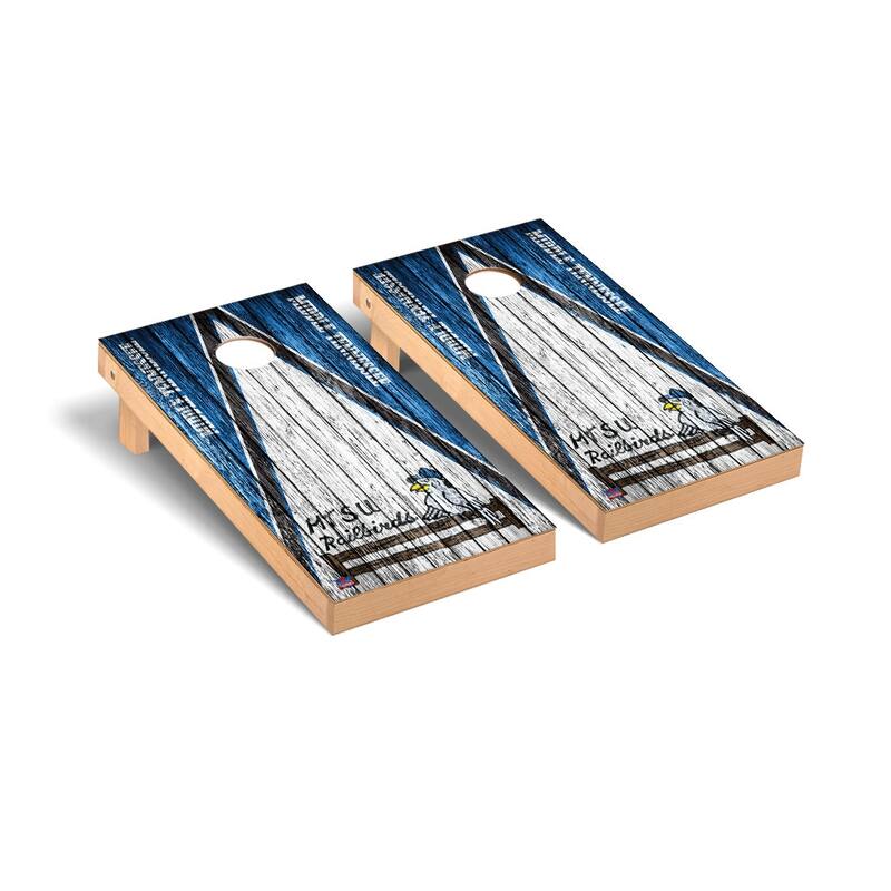 College Vault Middle Tennessee State MTSU Blue Raiders Weathered Cornhole Board Set