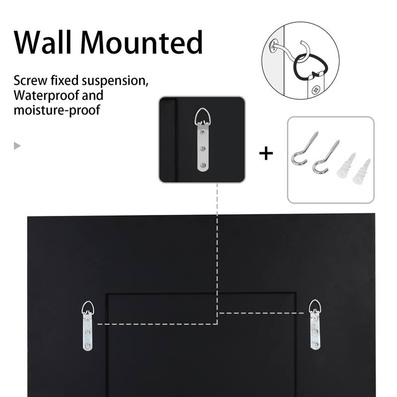 Sparkling Crystal Diamond Glass Mirror Islamic Quran Art Wall Decor - Silver/Tawny - 23.6"