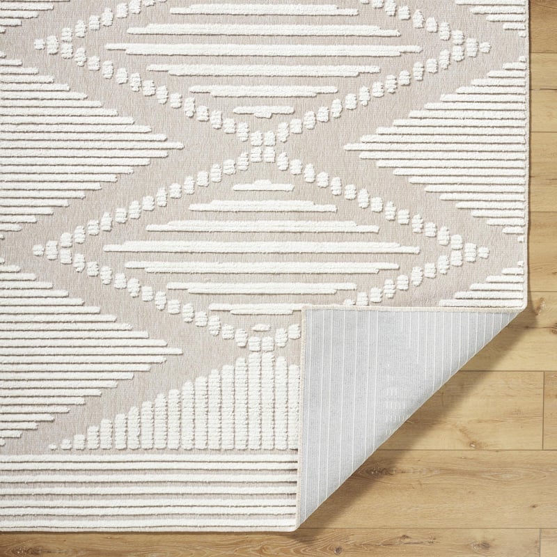 Livabliss Lyna Global Diamond Washable Area Rug