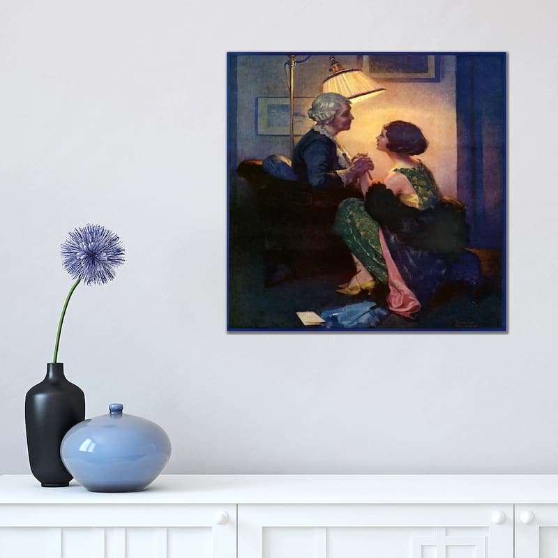 iCanvas "The Party after the Party" by Norman Rockwell Canvas Print - 18x18x1.5