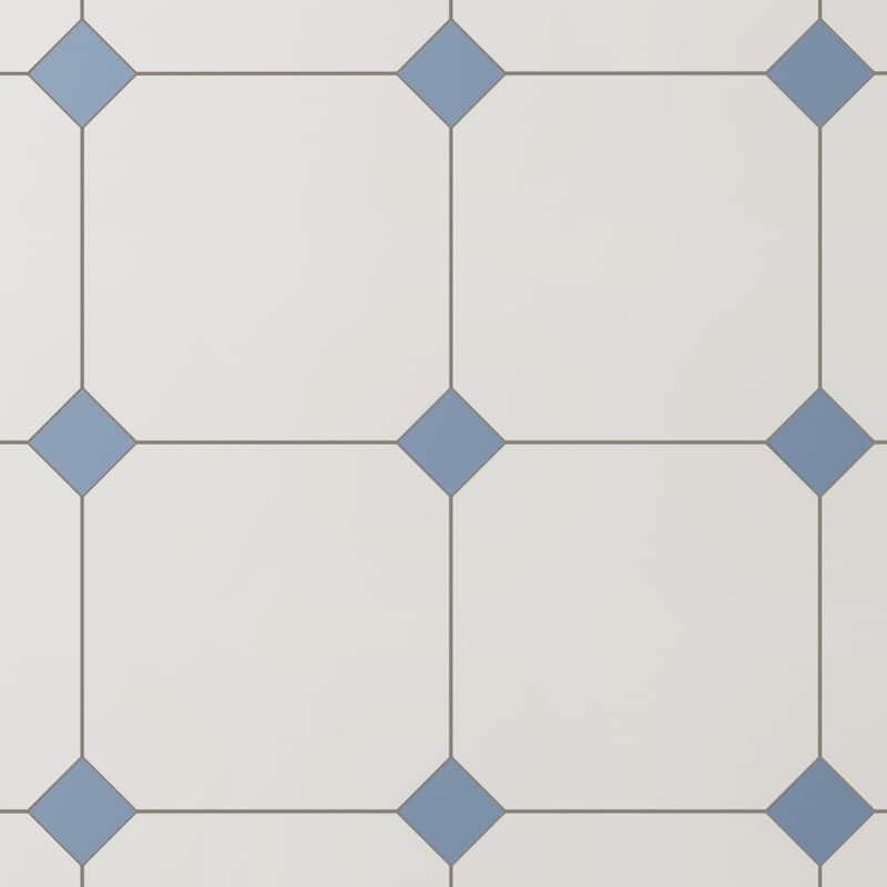 Merola Tile Vaudeville Taco Azzuro 1-5/8" x 1-5/8" Porcelain Floor and Wall Tile - Pallet ( Tiles)