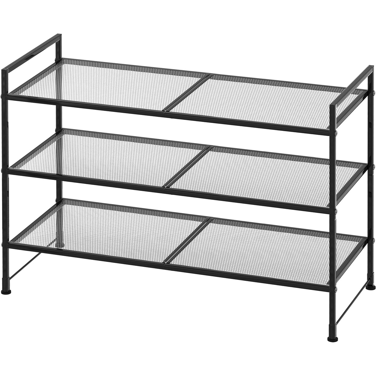 Stackable metal shoe rack on sale