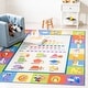 preview thumbnail 7 of 17, SAFAVIEH Kids Playhouse Machine Washable Slip Resistant Avril Days And Months Rug 3'3" x 5'3" - Beige/Blue - Rectangle