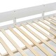 preview thumbnail 17 of 16, White Full Size Wooden Loft Bed with Wardrobe, Desk, and Shelves
