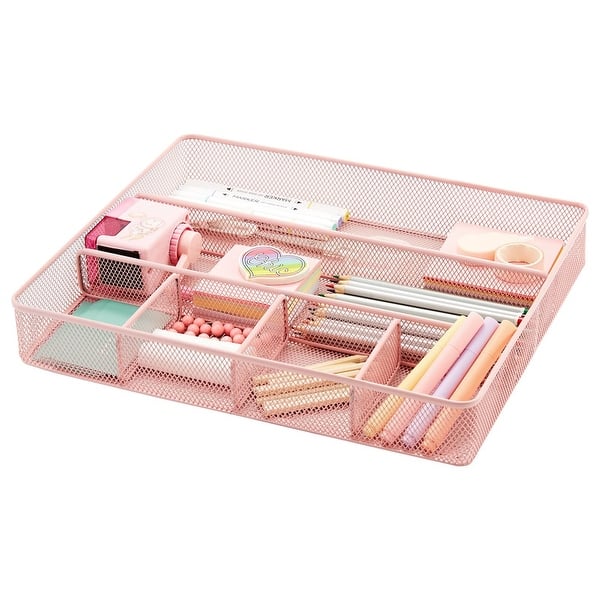 slide 2 of 5, Desk Top Organizer Tray Pink