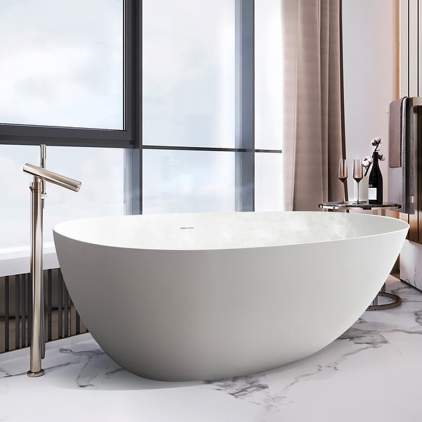 1800mm Solid Surface Stone Soaking Tub Bathroom Freestanding Bathtub   1800mm Solid Surface Stone Soaking Tub Bathroom Freestanding Bathtub For Adult 