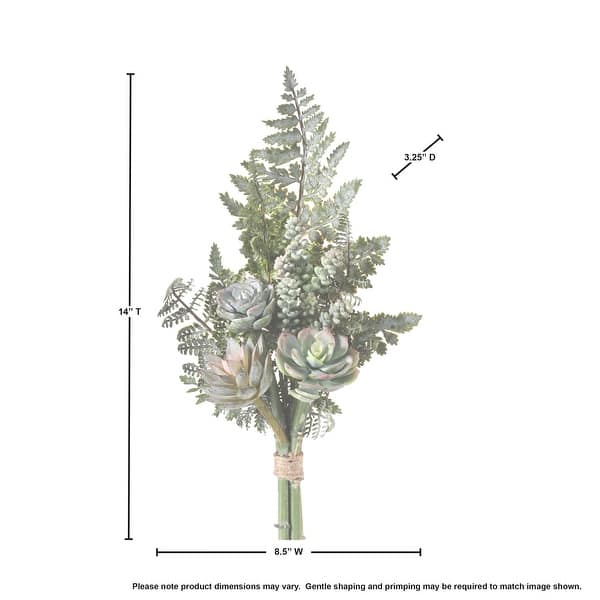 Succulent & Fern Drop 16"
