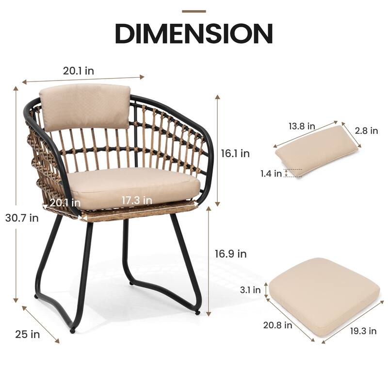 9PC Aluminum Extendable Patio Dining Sets Table Outdoor Rectangular with Rattan Chair