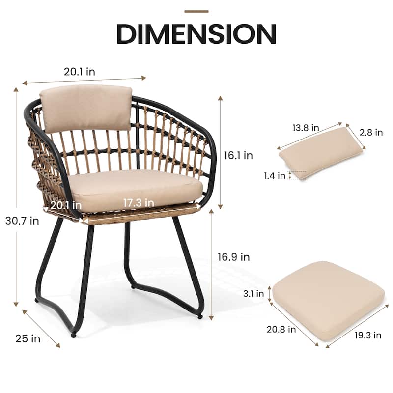 7/9PC Outdoor Aluminum Expandable Patio Dining Sets Extension Table with Rattan Chair