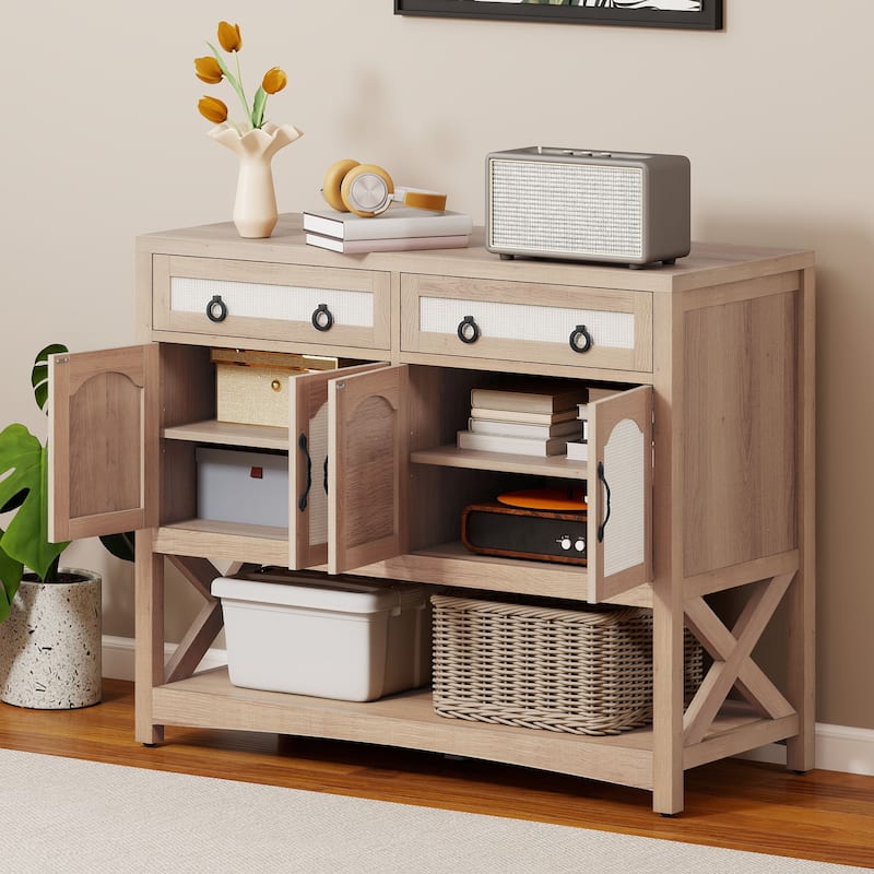 Moasis 47.2" Sideboard Buffets with 2 Drawers
