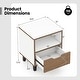 preview thumbnail 3 of 6, Gymax Nightstand Mid Century Modern Bedside Table w/ Drawer Open