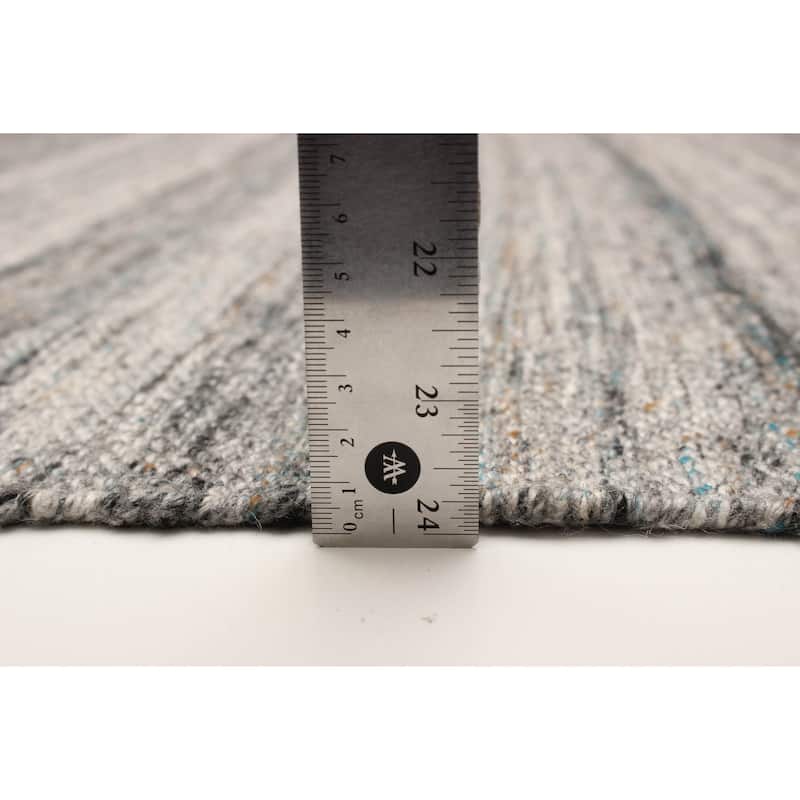 ECARPETGALLERY Flat-Weave Ankara FW Grey Wool Kilim - 5'0 x 8'1