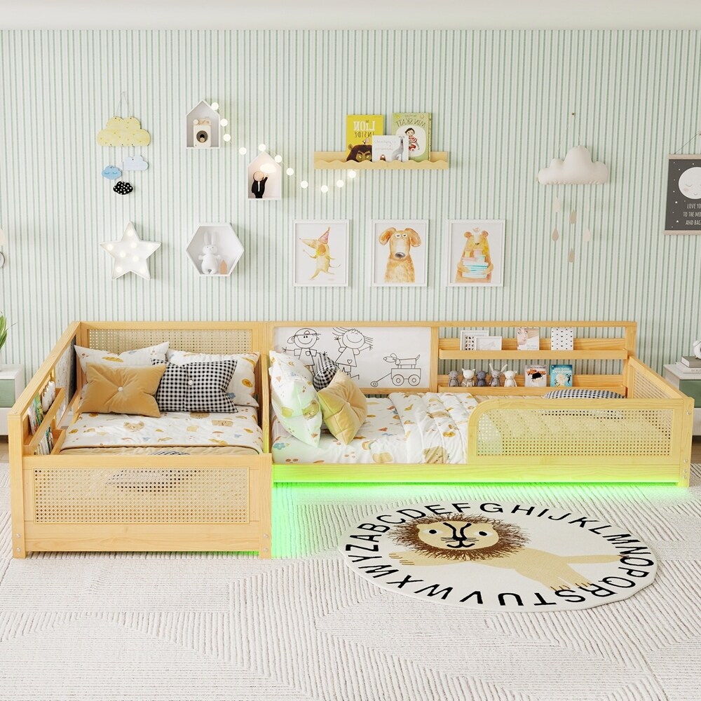 L-Shaped-Twin-Bed-Frame-for-2-
