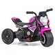 preview thumbnail 2 of 32, 6V Battery Powered Motorbike with Detachable Training Wheels for Kids - 29" x 15" x 19"