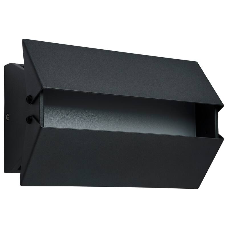 Peak LED Wall Sconce CCT Selectable Matte Black Finish