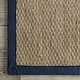preview thumbnail 39 of 53, Brooklyn Rug Co Kiana Casual Seagrass Bordered Area Rug 2' 6" x 6' Runner - Navy