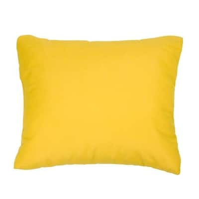 Sunbrella Canvas Sunflower Knife-edge Outdoor Pillows (Set of 2)