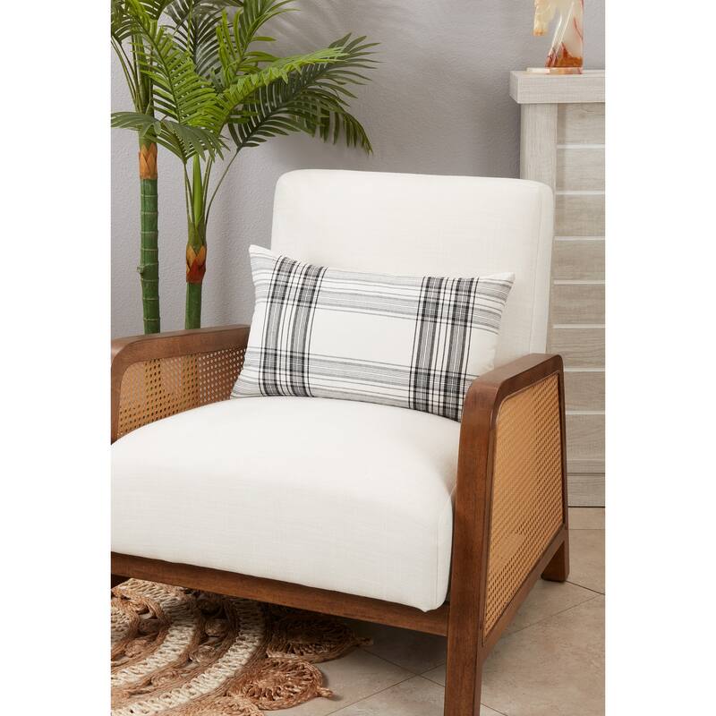 Classic Touch Plaid Throw Pillow