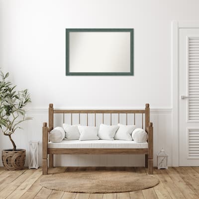 Upcycled Non-Beveled Wood Framed Wall Mirror