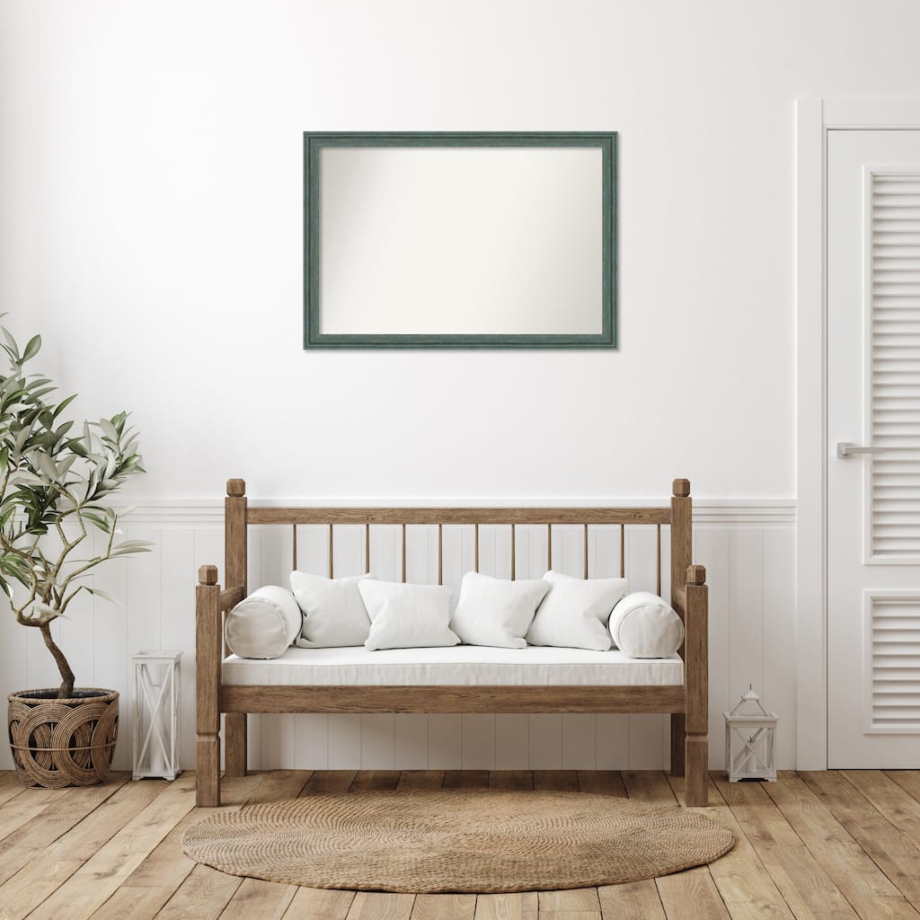 Upcycled Non-Beveled Wood Framed Wall Mirror