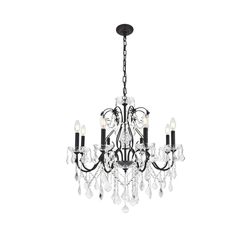 Fleur Illumination 8-light Dark Bronze Chandelier