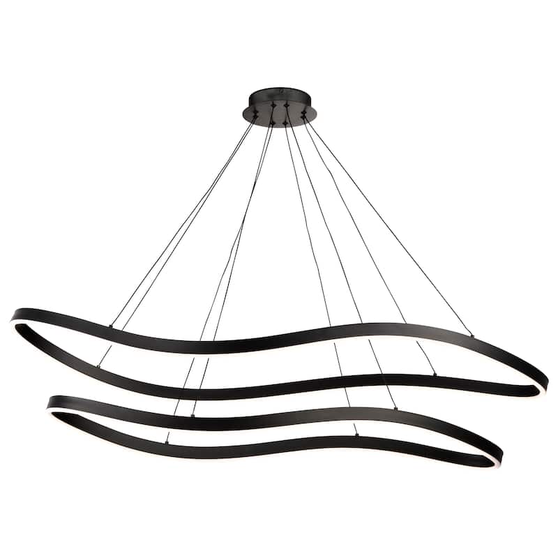 Sylas 48 Inch LED Pendant Matte Black Finish - Matte Black
