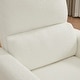 preview thumbnail 33 of 40, Swivel Manual Recliner Chair Teddy Fabric Nursery Glider Rocking Recliner Set of 2