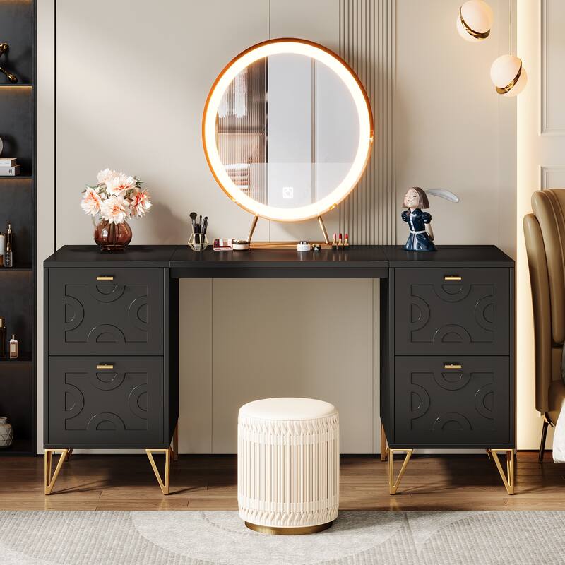 Modern Computer Desk Study Writing Table with File Drawers